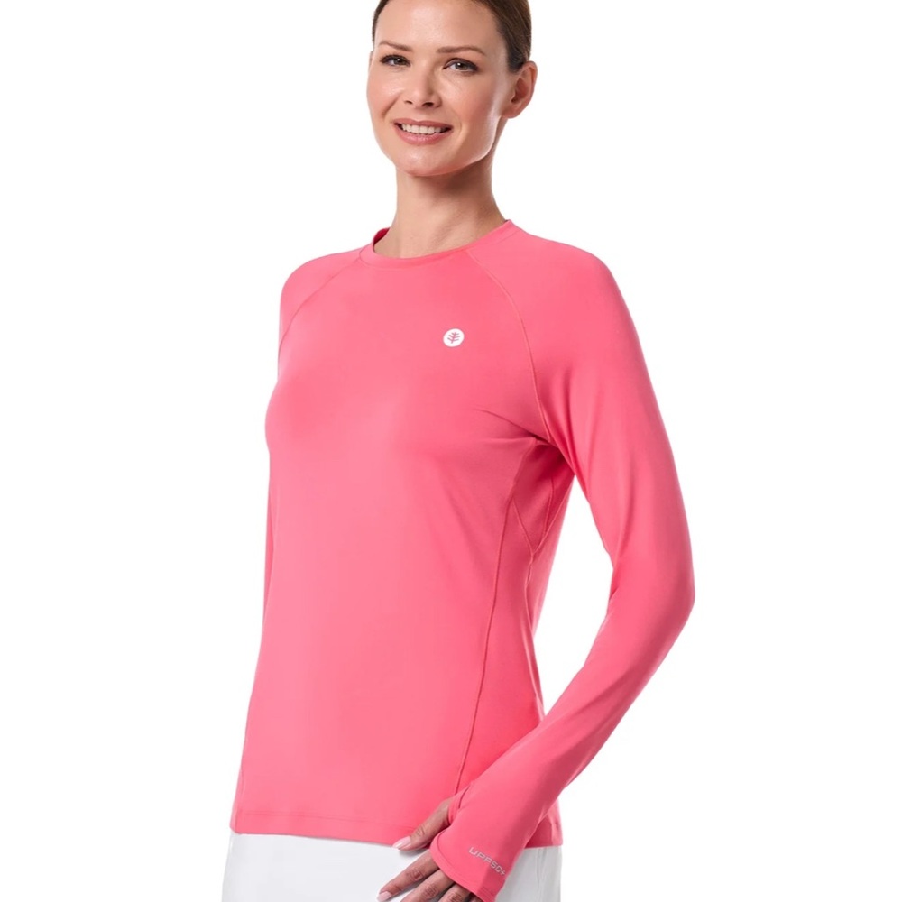 Coolibar Pink Long Sleeve Tee